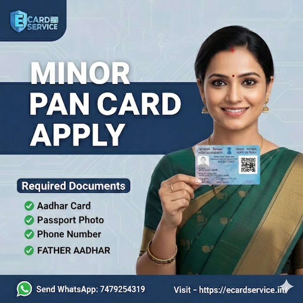 MINOR PAN CARD APPLY